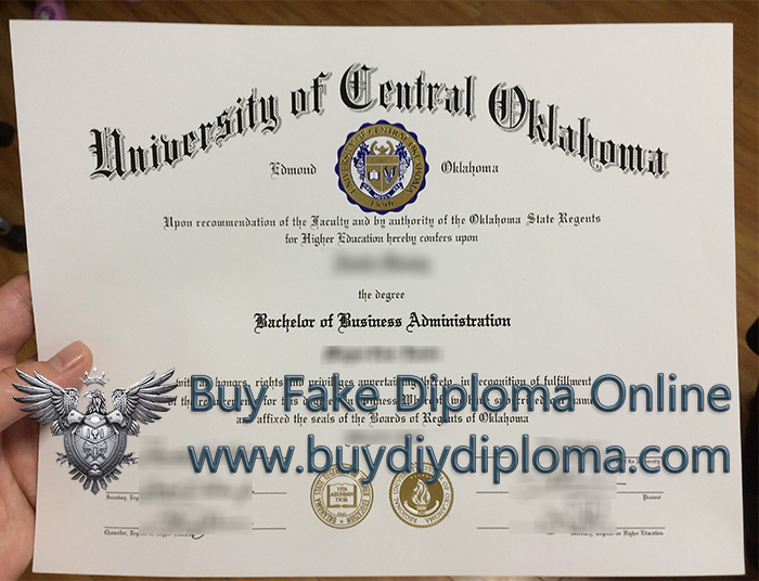 University of Central Oklahoma diploma, UCO degree