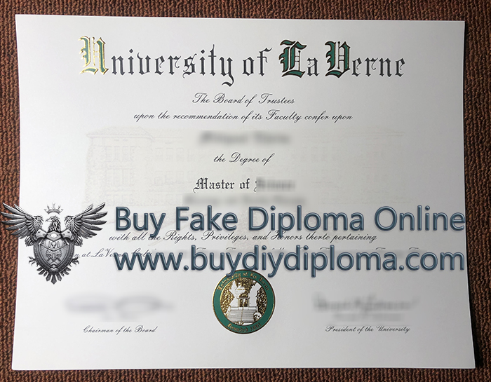 University of La Verne diploma, ULV degree