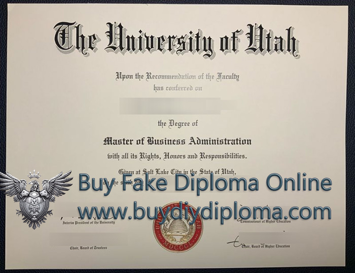 University of Utah Diploma