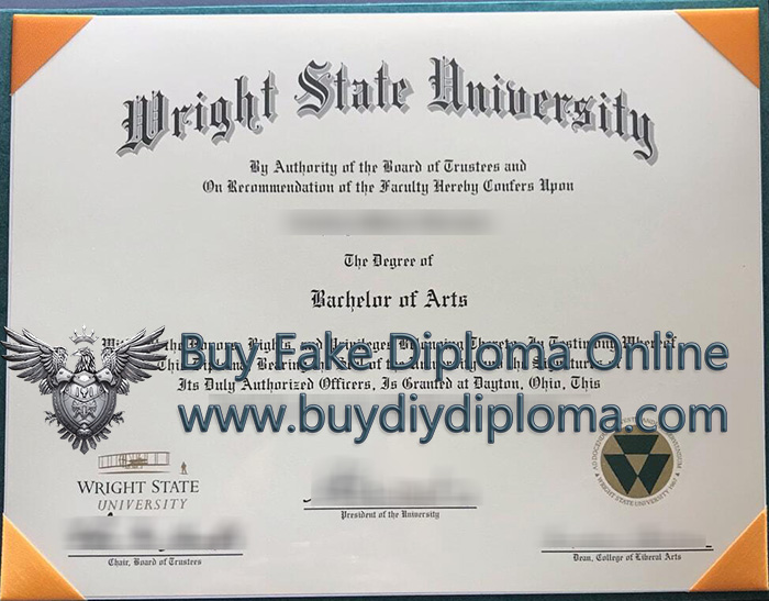 Wright State University diploma