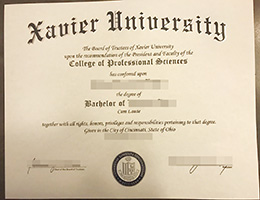 Xavier University Diploma Certificate