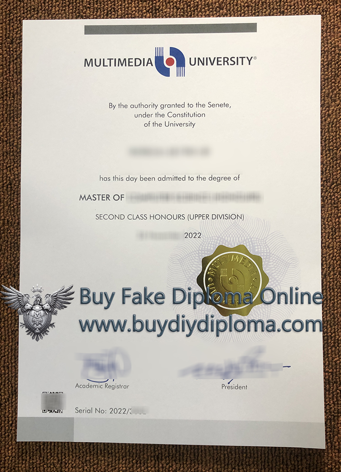 fake MMU Diploma