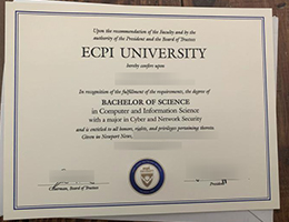ECPI University diploma