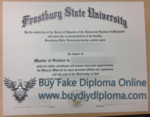 Frostburg State University Master Diploma