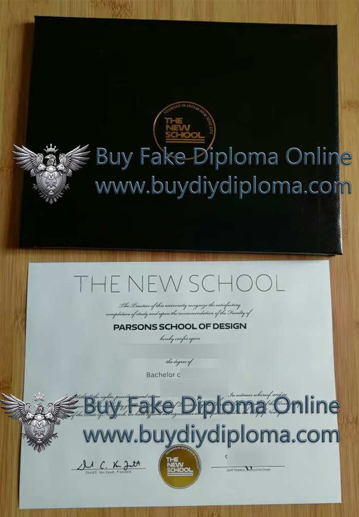 The New School degree and cover
