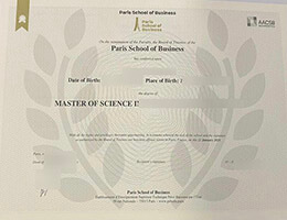 Paris School of Business diploma