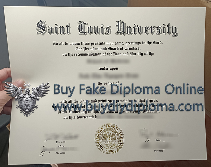 Saint Louis University degree, SLU diploma