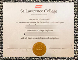 St. Lawrence College diploma