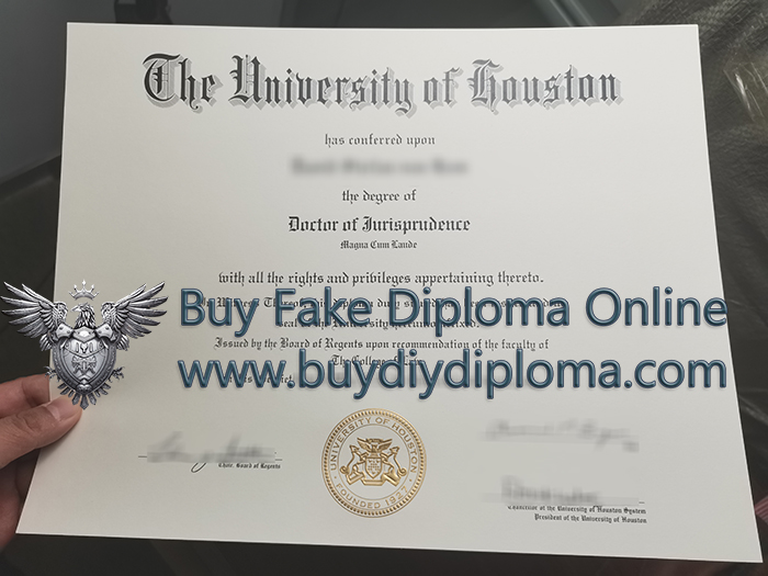 University of Houston Doctor diploma
