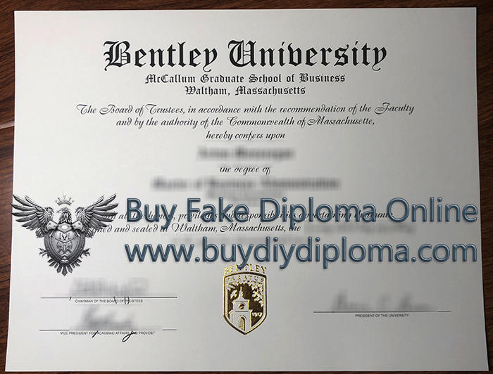 Bentley University Diploma