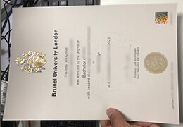 Brunel University London degree certificate