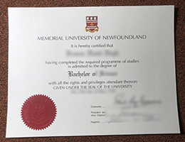 Memorial University diploma certificate
