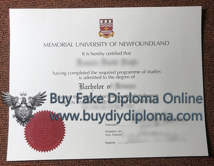 Memorial University diploma