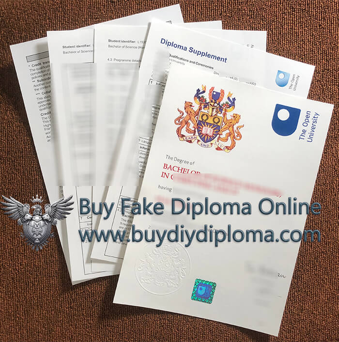 Open University diploma and transcript