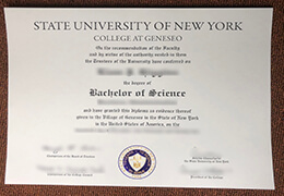 SUNY Geneseo diploma