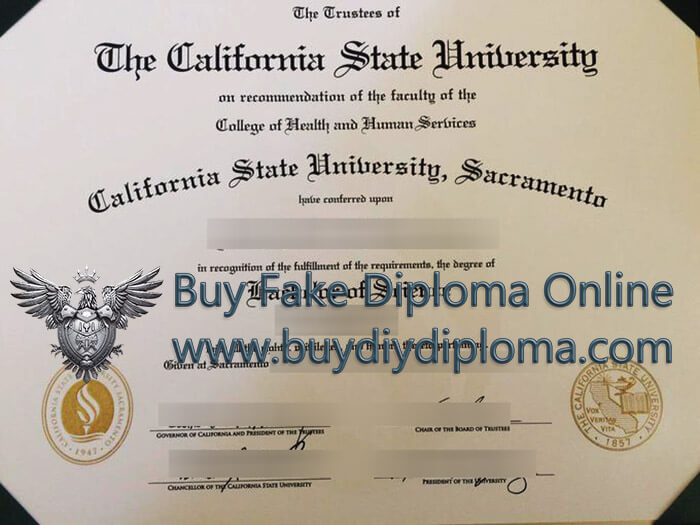 Sacramento State diploma