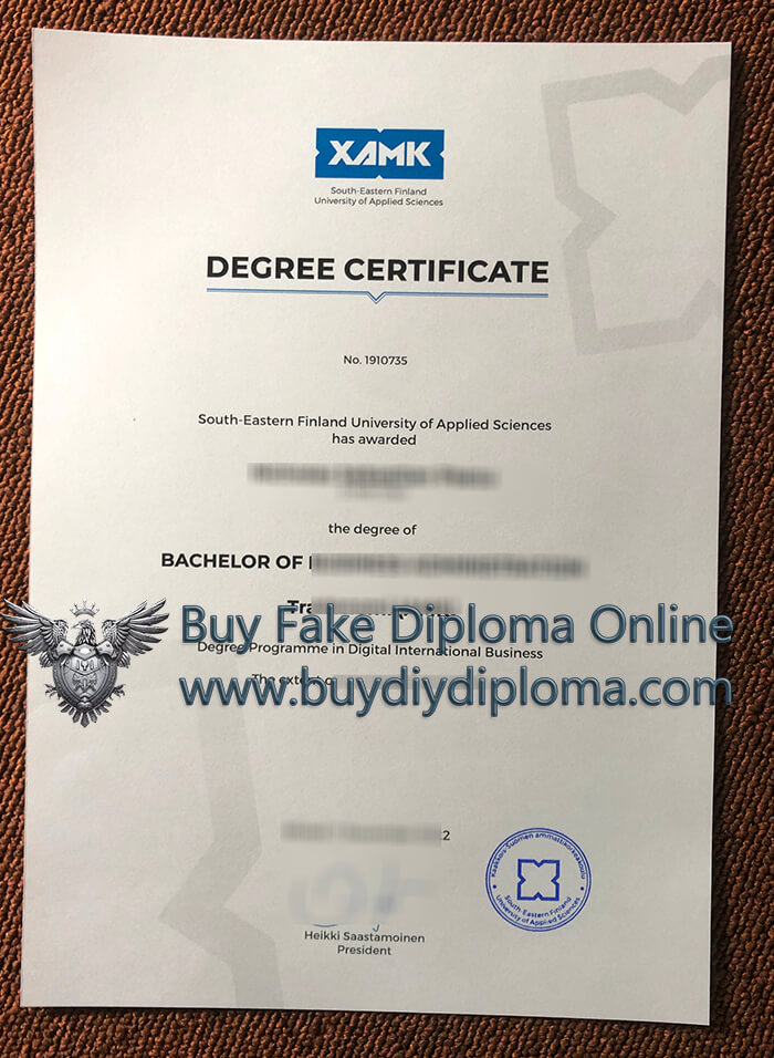 Xamk degree certificate