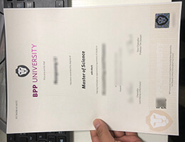 BPP University Diploma certificate