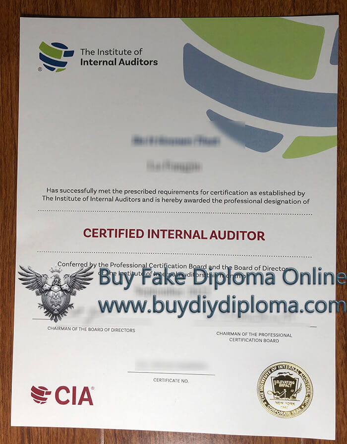 CIA certificate