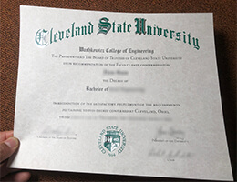 Cleveland State University (CSU) diploma