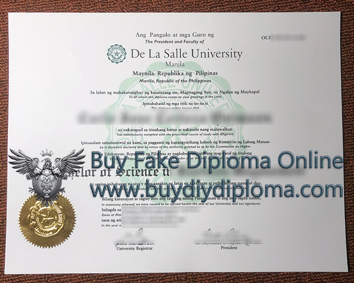 De La Salle University Diploma