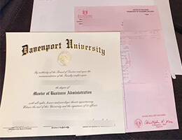 Davenport University Diploma and Transcript