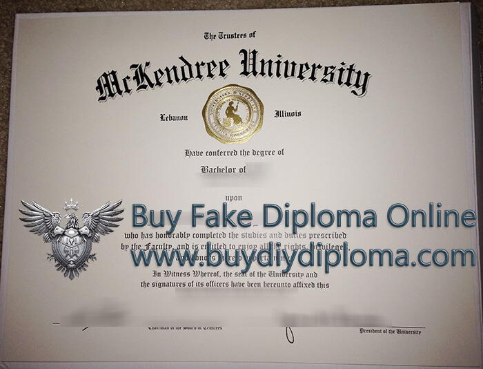 McKendree University diploma