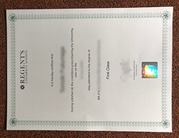 Regent’s University London diploma