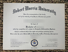 Robert Morris University diploma