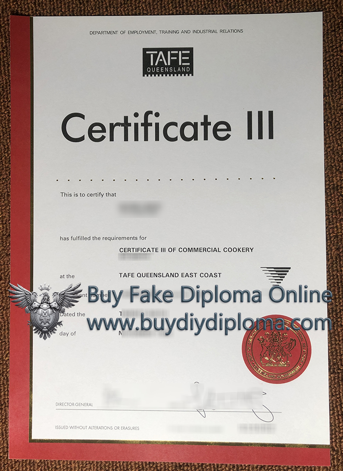 TAFE Queensland certificate