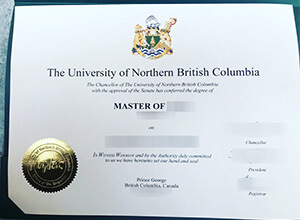 UNBC Diploma certificate