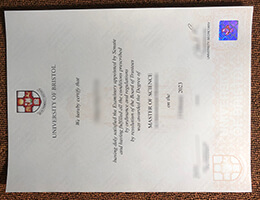 University of Bristol degree certificate