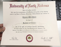 University of North Alabama diploma