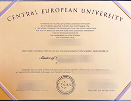 Central European University diploma