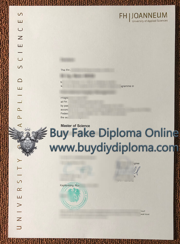 FH Joanneum diploma FH Joanneum diploma