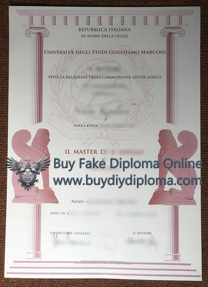 GMU diploma, Università Degli Studi Guglielmo Marconi degree GMU diploma, Università Degli Studi Guglielmo Marconi degree