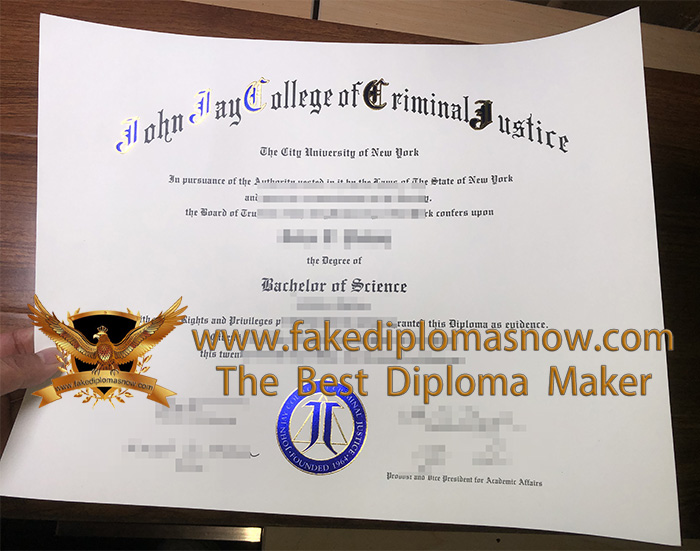 John Jay College of Criminal Justice degree, John Jay diploma