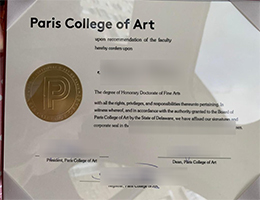 Paris College of Art diploma