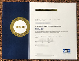 SHRM CP certificate