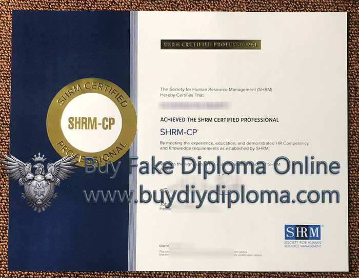 SHRM CP certificate