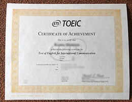 TOEIC Certificate