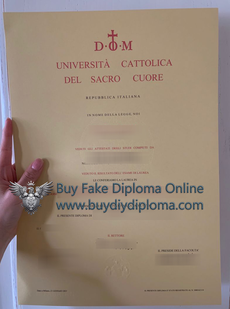 UNICATT diploma