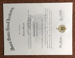 United States Naval Academy diploma certificate