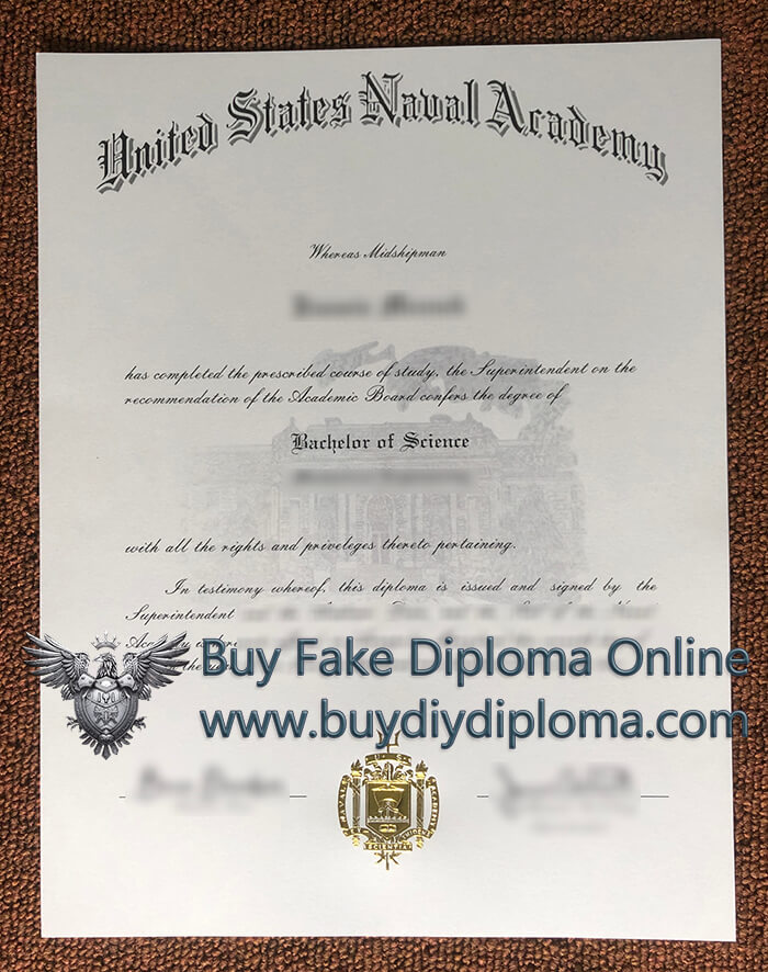 United States Naval Academy diploma