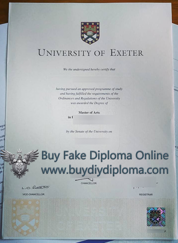 University of Exeter degree