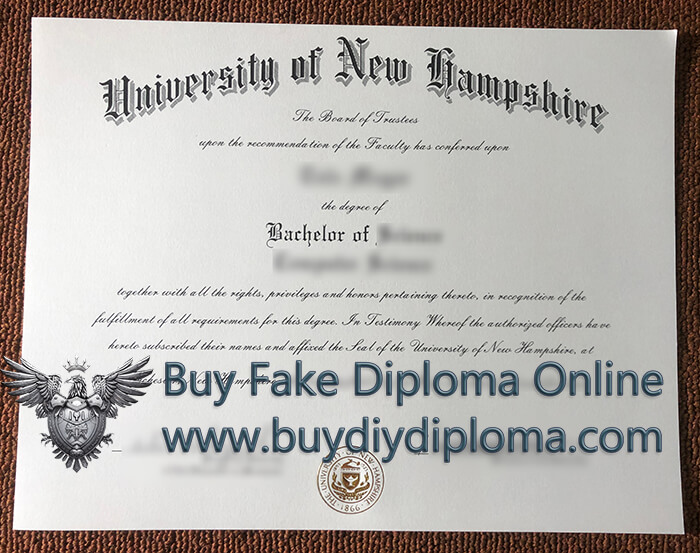 University of New Hampshire diploma, UNH degree University of New Hampshire diploma, UNH degree