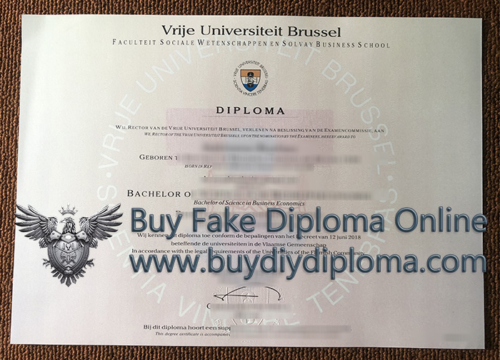 Vrije Universiteit Brussel diploma