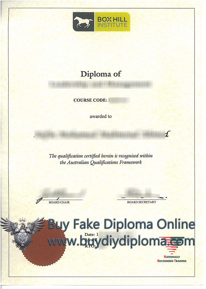 Box Hill Institute diploma