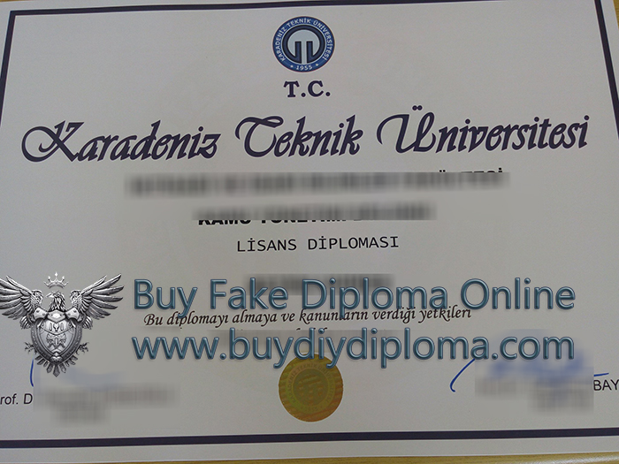 Karadeniz Technical University Diploma