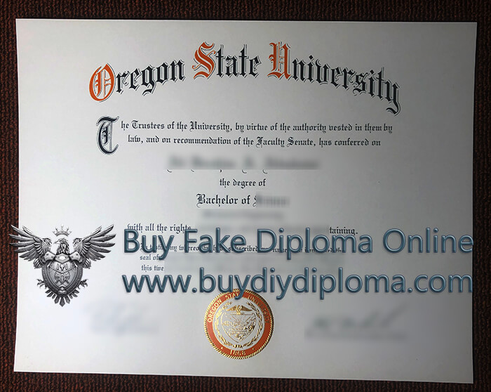 Oregon State University (OSU) diploma